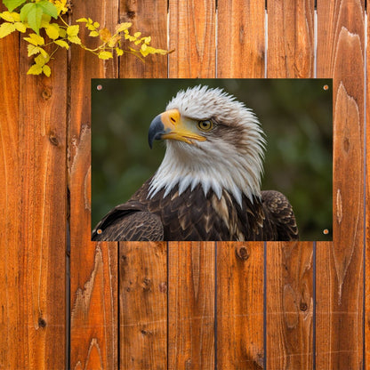 Gedetailleerd portret van een majestueuze adelaar tuinposter
