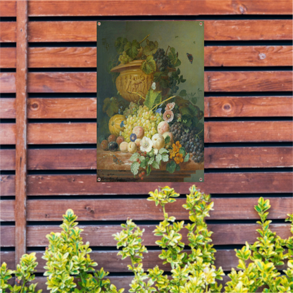 Stilleven met bloemen en vruchten - Eelke Jelles Eelkema tuinposter