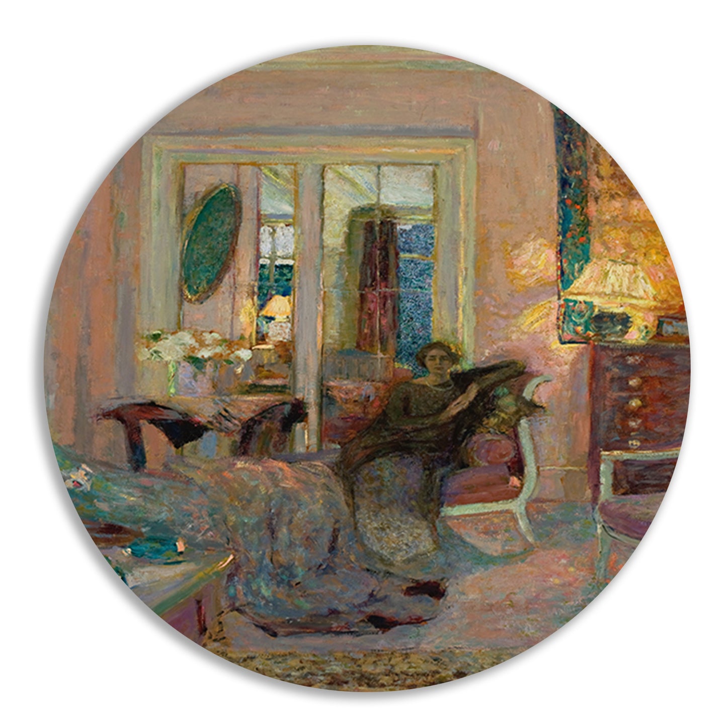 Prinses Bibesco - Édouard Vuillard aluminium muurcirkel
