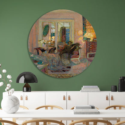 Prinses Bibesco - Édouard Vuillard aluminium muurcirkel