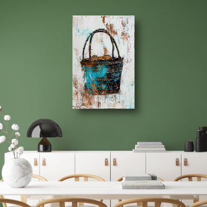 Abstract kleurrijk mandontwerp voor moderne interieurs poster