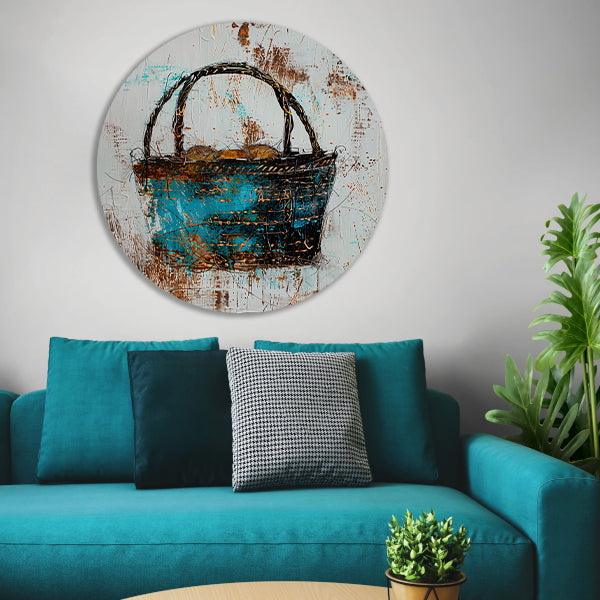 Abstract kleurrijk mandontwerp voor moderne interieurs forex muurcirkel