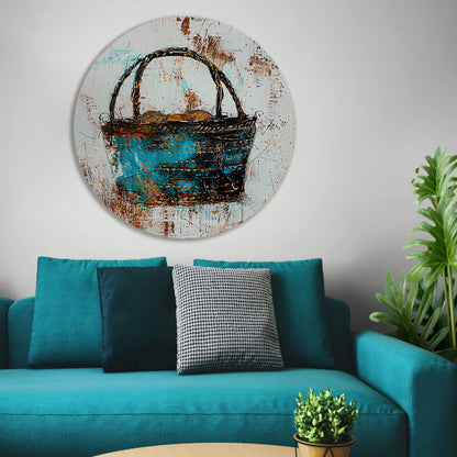 Abstract kleurrijk mandontwerp voor moderne interieurs forex muurcirkel