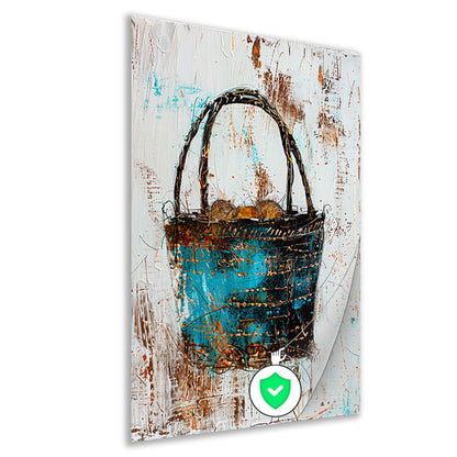 Abstract kleurrijk mandontwerp voor moderne interieurs poster