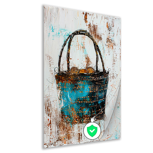 Abstract kleurrijk mandontwerp voor moderne interieurs poster