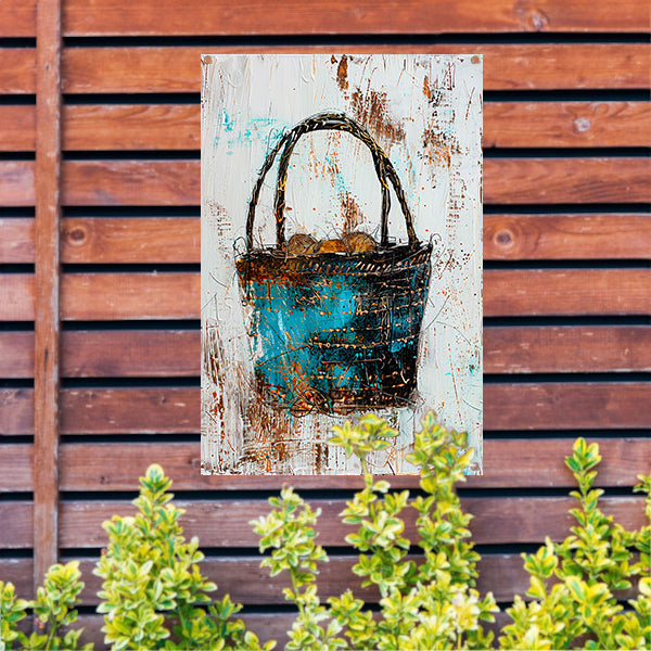 Abstract kleurrijk mandontwerp voor moderne interieurs tuinposter