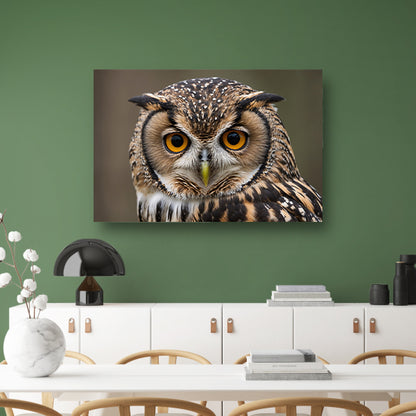 Majestueuze uil met intense blik poster