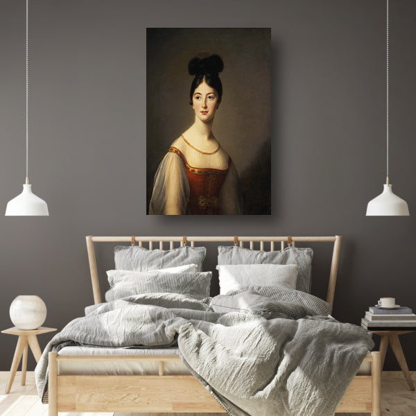 Portret van een vrouw - Élisabeth Louise Vigée Le Brun poster