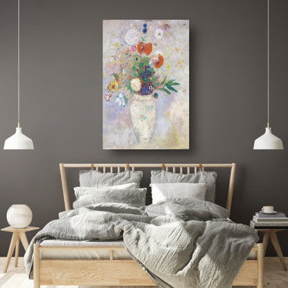 Vaas met bloemen - Odilon Redon poster