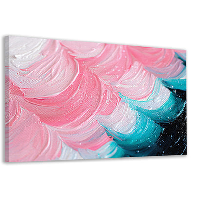 Kleurrijk abstract waterval schilderij canvas