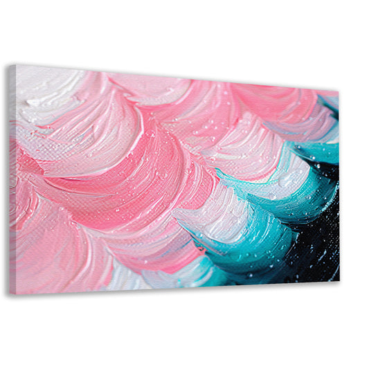 Kleurrijk abstract waterval schilderij canvas