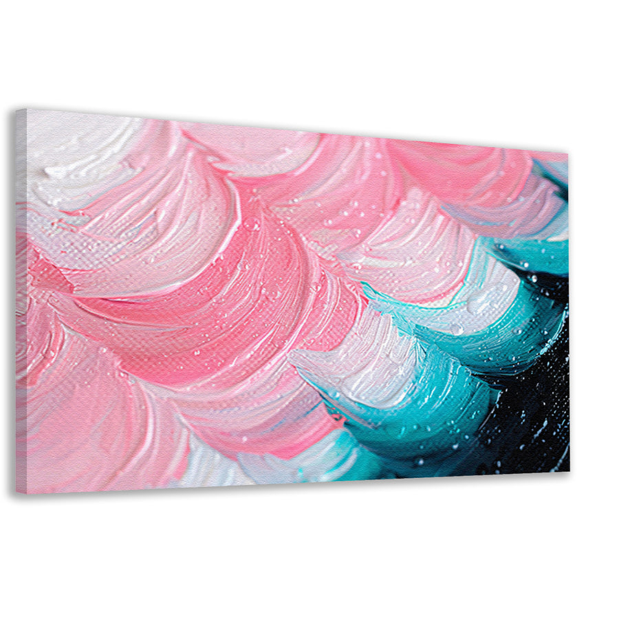 Kleurrijk abstract waterval schilderij canvas