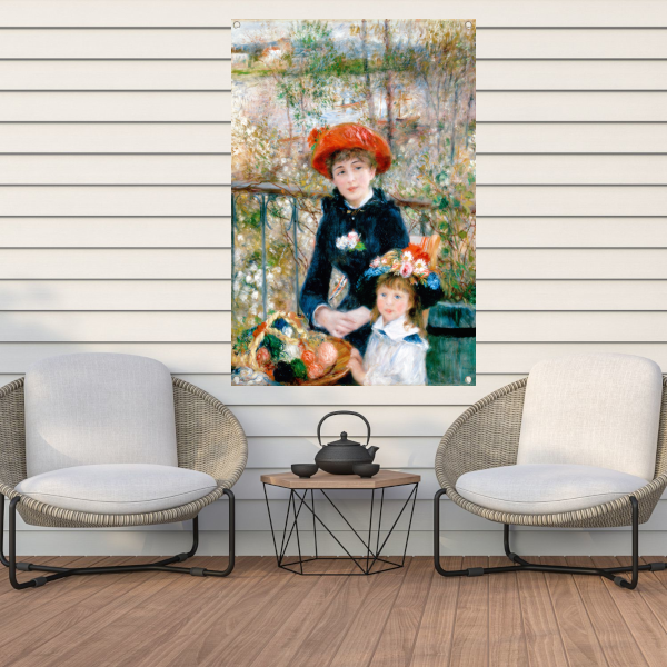 Op het Terras - Pierre-Auguste Renoir tuinposter