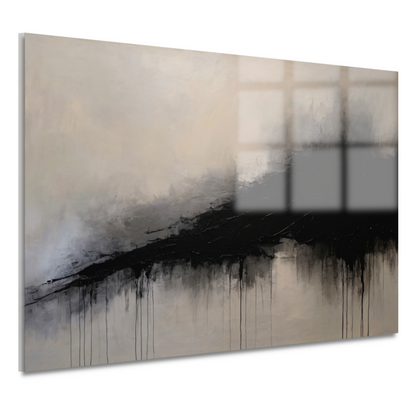 Spel van licht en schaduw in zwart-wit acrylglas
