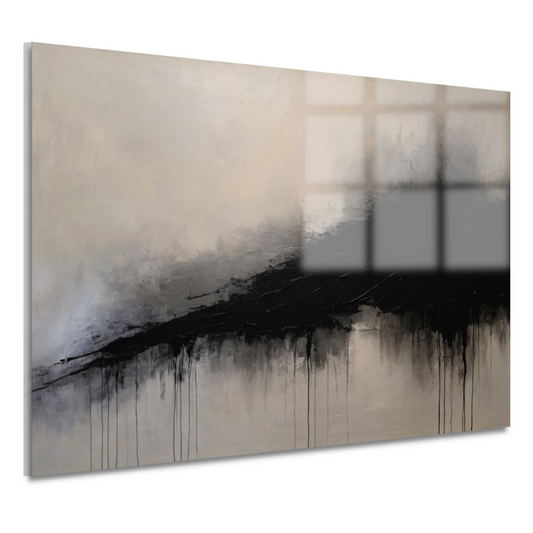 Spel van licht en schaduw in zwart-wit acrylglas