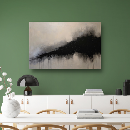 Spel van licht en schaduw in zwart-wit acrylglas