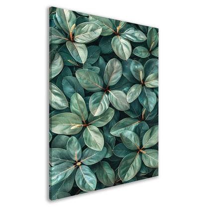 Close-up van Weelderige Groene Bladeren canvas