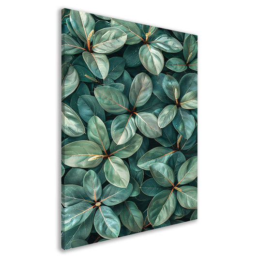 Close-up van Weelderige Groene Bladeren canvas