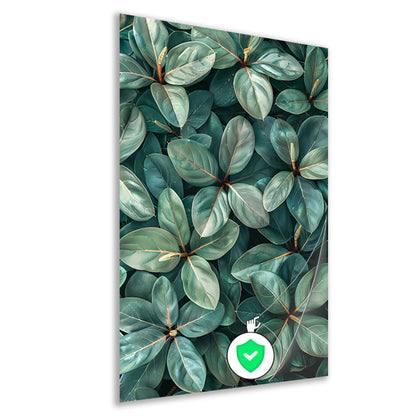 Close-up van Weelderige Groene Bladeren poster