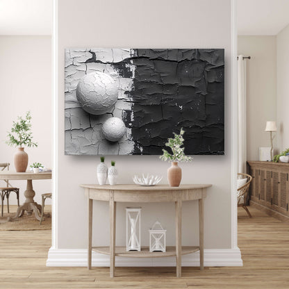 Minimalistisch ballencompositie canvas