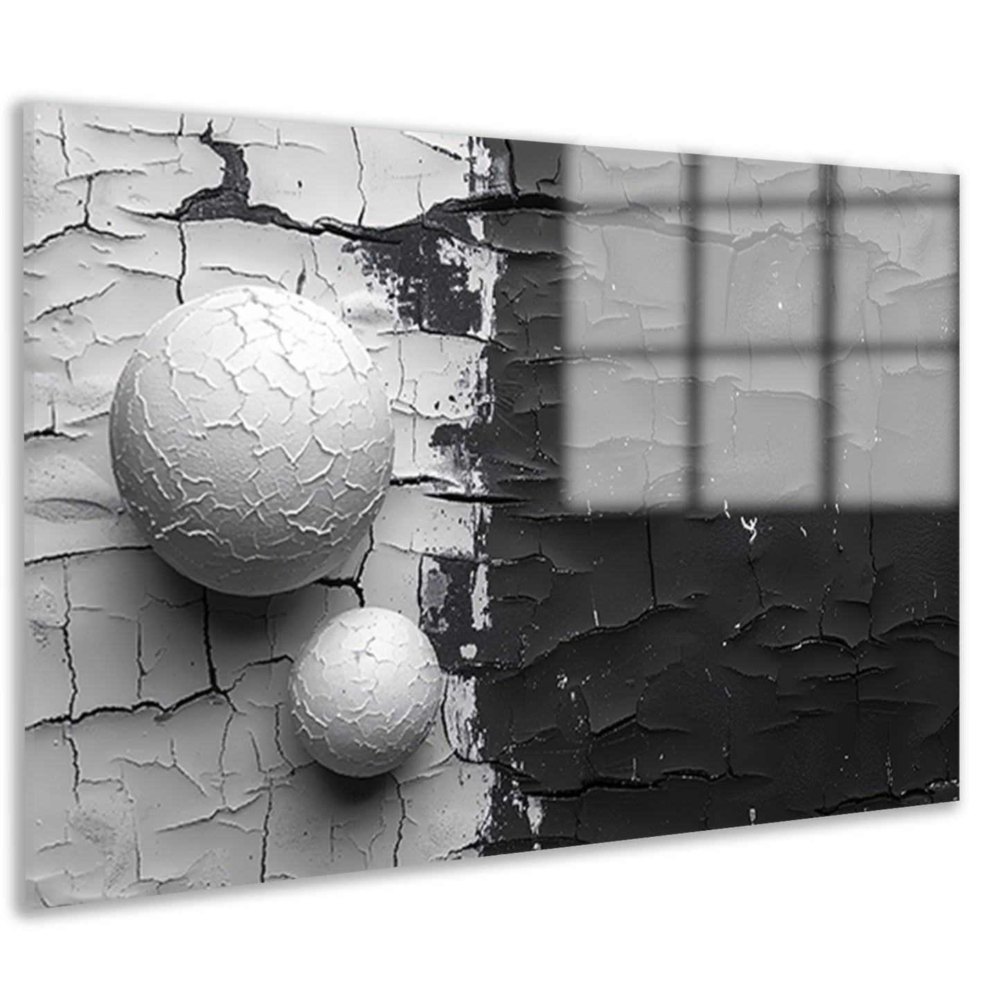 Minimalistisch ballencompositie acrylglas