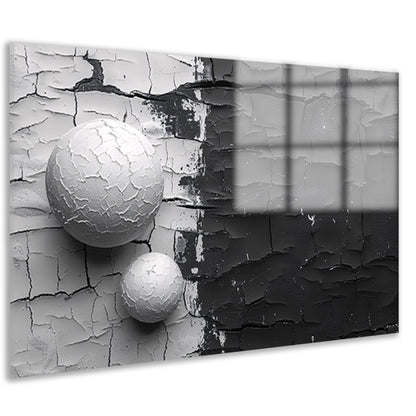 Minimalistisch ballencompositie acrylglas