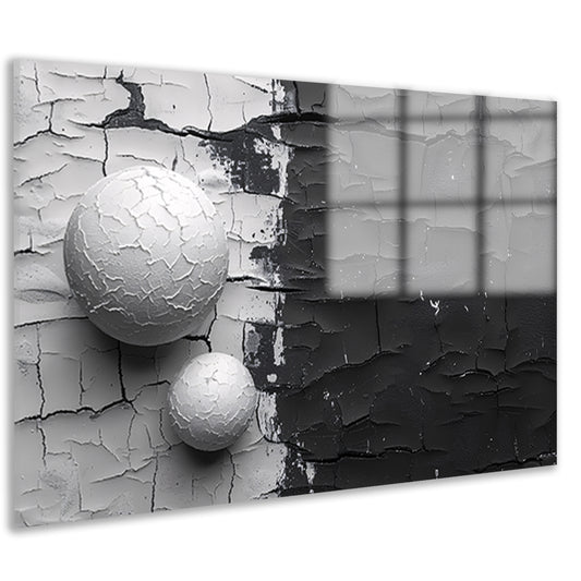 Minimalistisch ballencompositie acrylglas