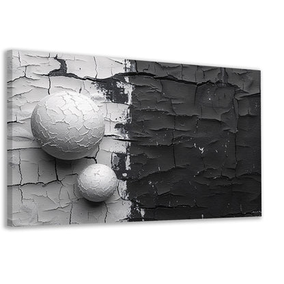 Minimalistisch ballencompositie canvas