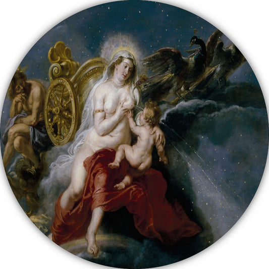 De schepping van de Melkweg - Peter Paul Rubens forex muurcirkel