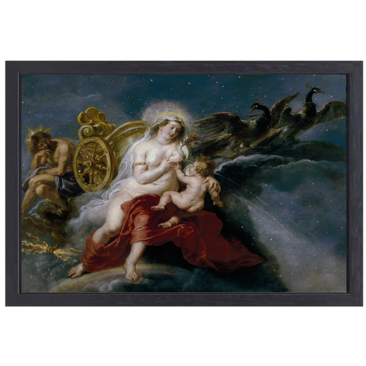 De schepping van de Melkweg - Peter Paul Rubens canvas met baklijst