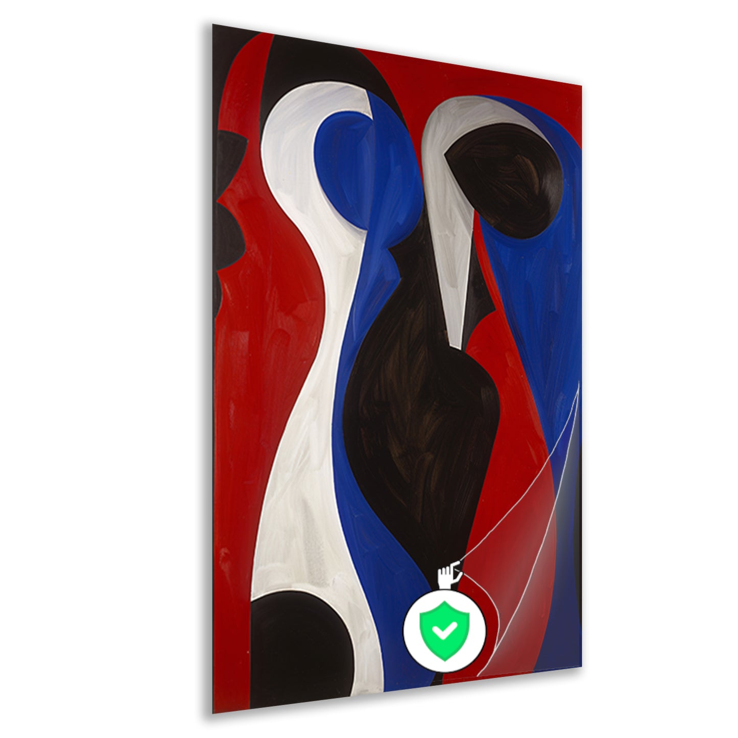 Abstracte kleurrijke vormen in moderne stijl poster