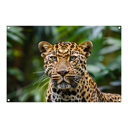 Stille Waarnemer - Luipaard in de Wildernis tuinposter