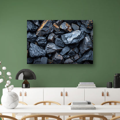 Abstract stenenstapel canvas met baklijst