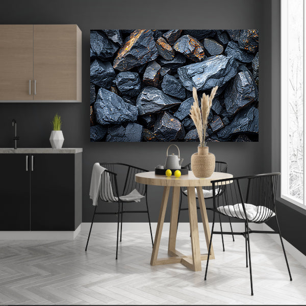 Abstract stenenstapel canvas