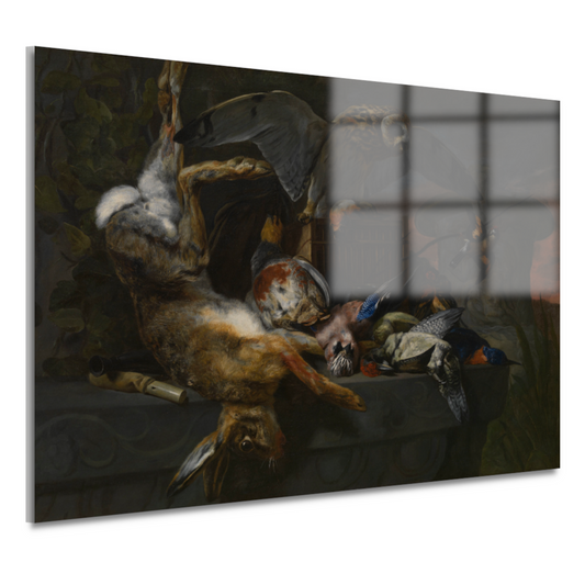 Jachtstilleven met haas en uil - Pieter Boel acrylglas