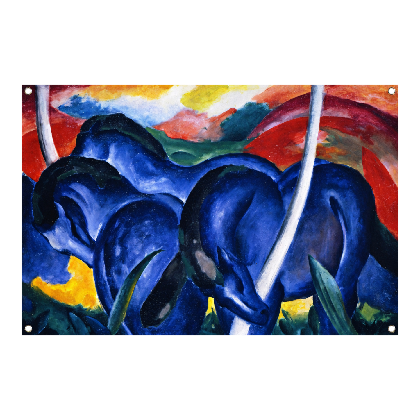 Grote Blauwe Paarden - Franz Marc tuinposter