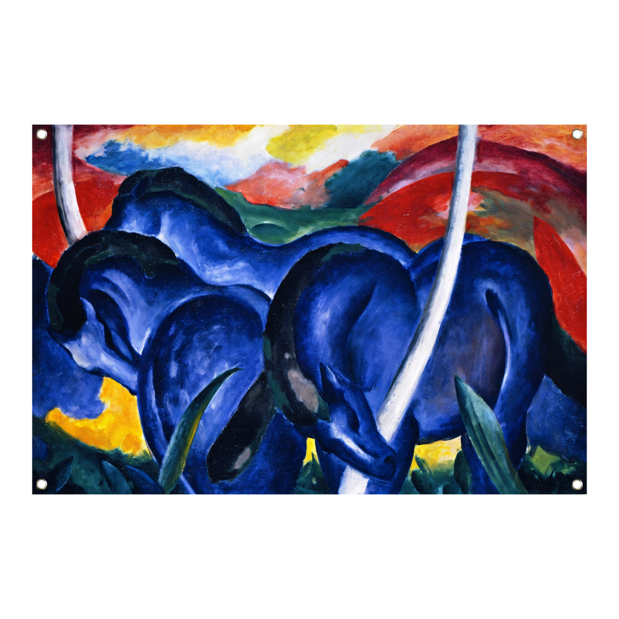Grote Blauwe Paarden - Franz Marc tuinposter