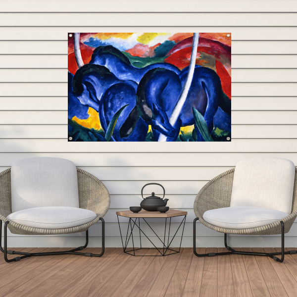 Grote Blauwe Paarden - Franz Marc tuinposter