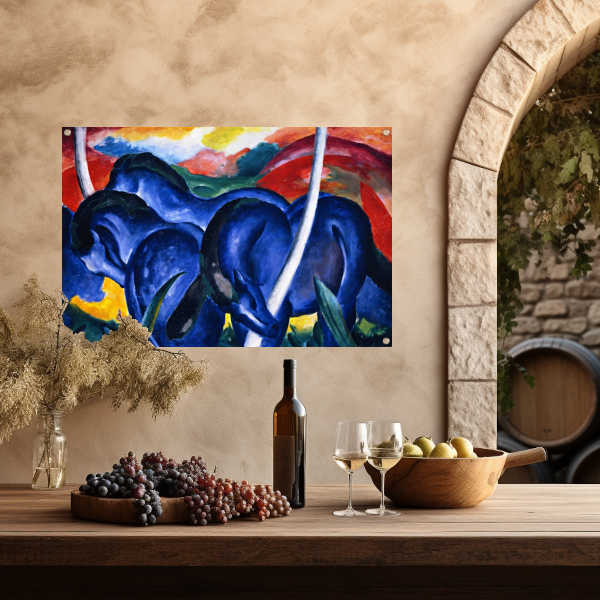 Grote Blauwe Paarden - Franz Marc tuinposter