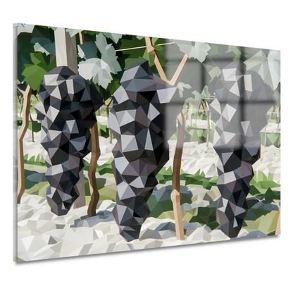 Abstracte Wandelaars in Groene Wijngaard acrylglas