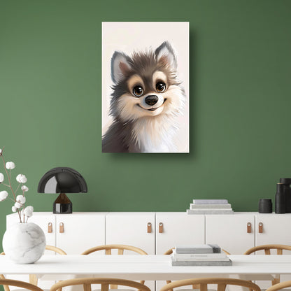 Pop Art Puppy Portret canvas