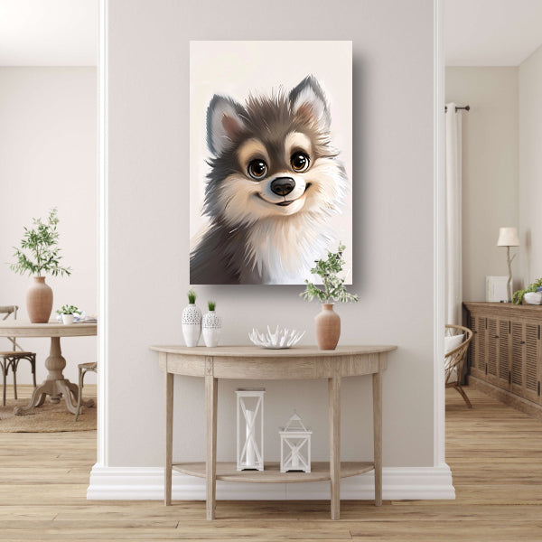 Pop Art Puppy Portret poster