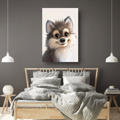 Pop Art Puppy Portret poster