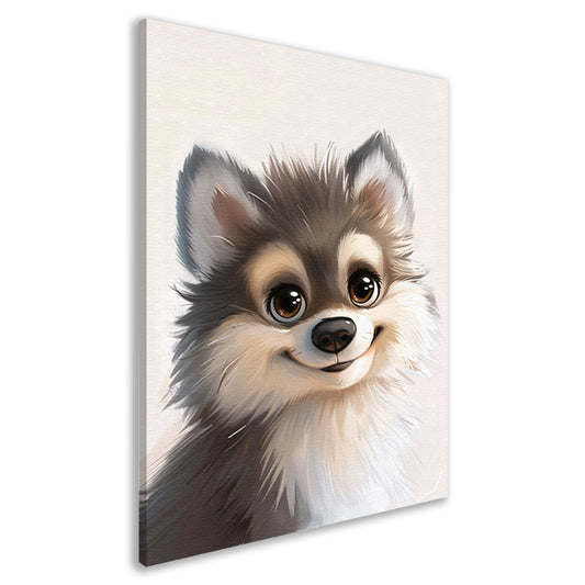 Pop Art Puppy Portret canvas
