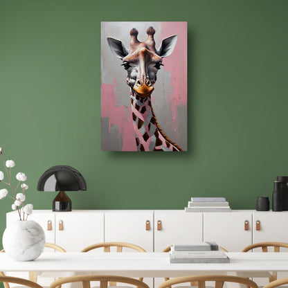 De Denkende Giraffe in Moderne Kunst canvas