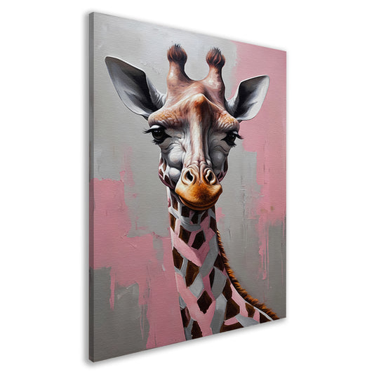 De Denkende Giraffe in Moderne Kunst canvas
