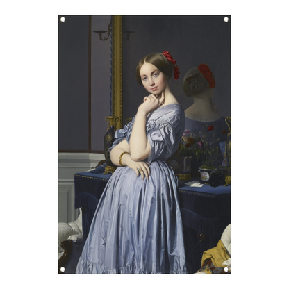 Portret van Comtesse dHaussonville - Jean-Auguste-Dominique Ingres tuinposter