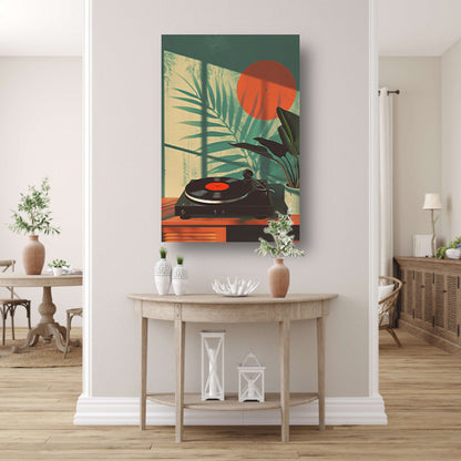 Vintage Platenspeler in Zonneschijn acrylglas