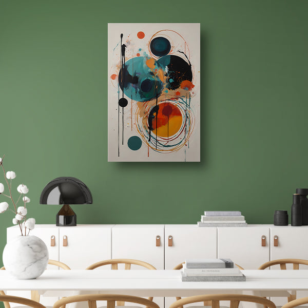 Abstracte Symfonie in Kleur en Vorm poster