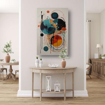 Abstracte Symfonie in Kleur en Vorm poster